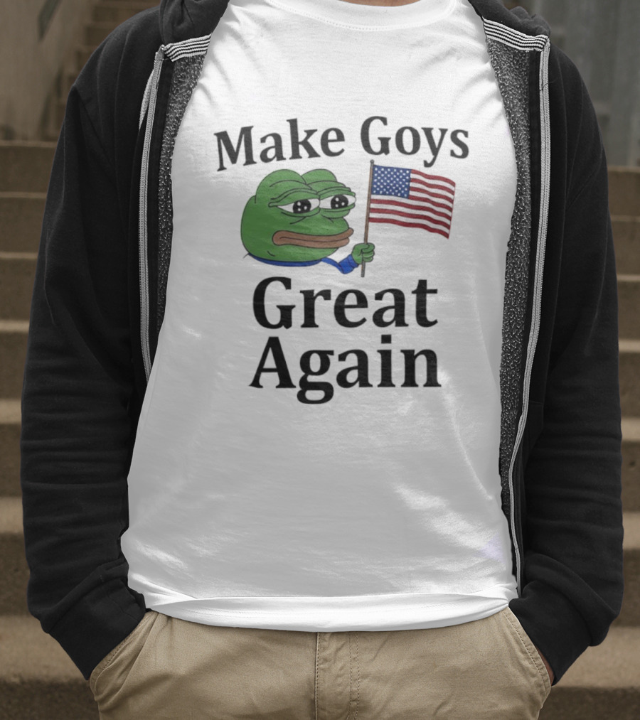 US Flag Pepe Meme Make Goys Great Again T-Shirt