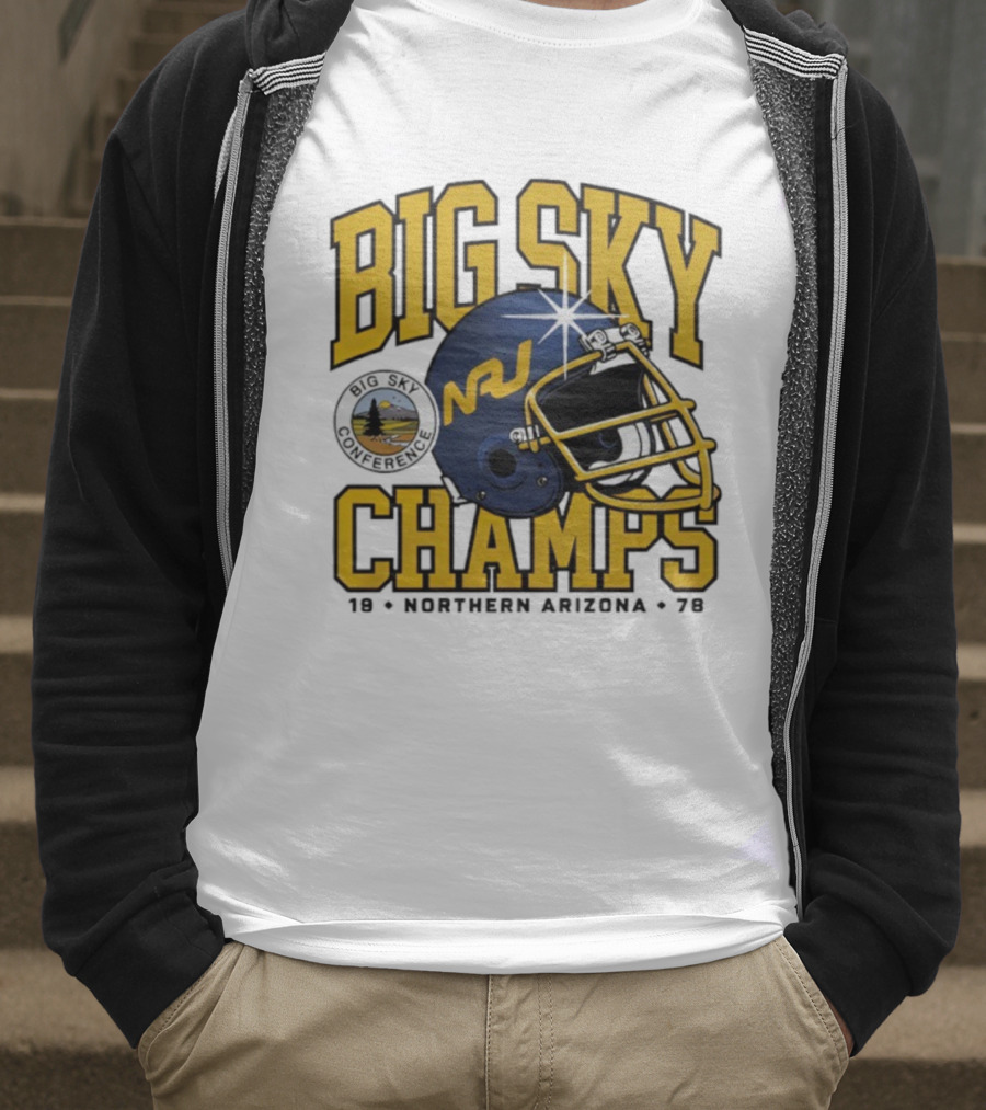 Big Sky Champs 1978 Northern Arizona NAU Football Conference Victory T-Shirt