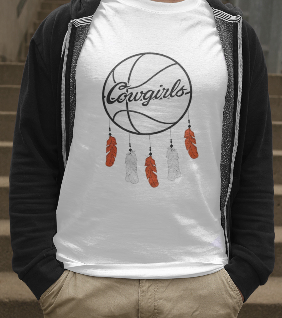 Oklahoma State Cowgirls Basketball Dreamcatcher Feathers T-Shirt