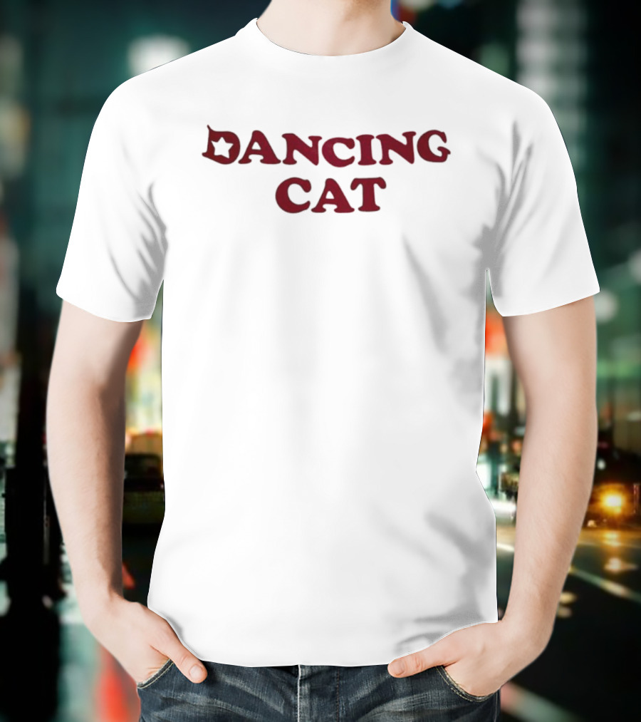 Dancing Cat Star Theme T-Shirt