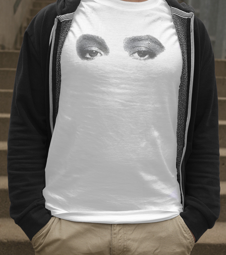 Young Miko DND Eyes Black And White Design T-Shirt