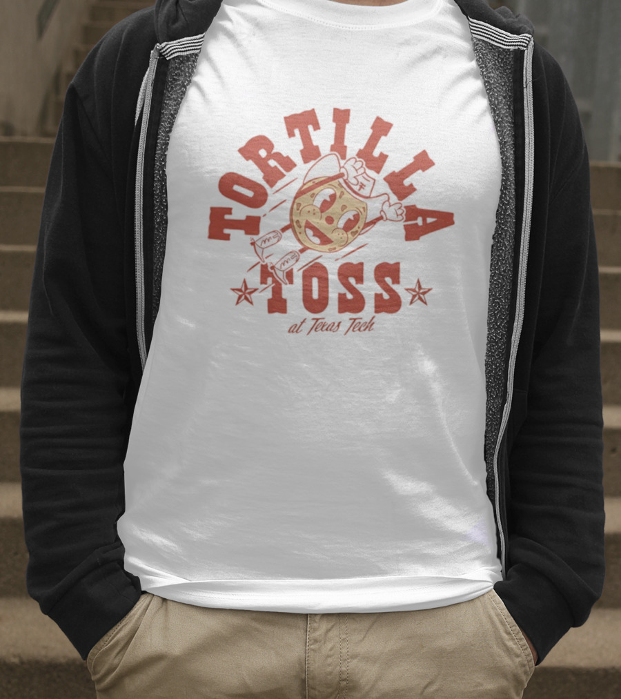 Tortilla Toss Character At Texas Tech Fun Event T-Shirt
