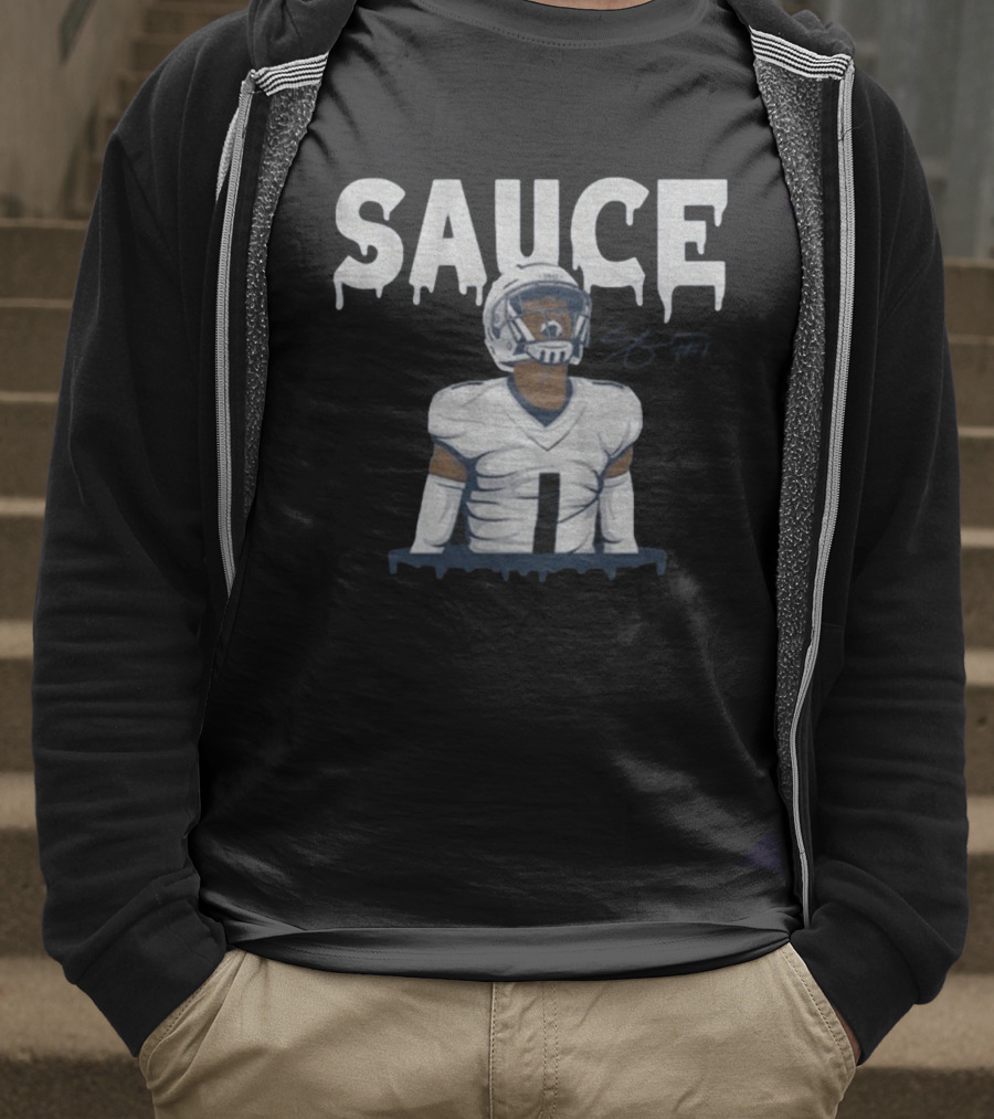 Sauce Gardner Drip Signature Football Style Number 1 T-Shirt