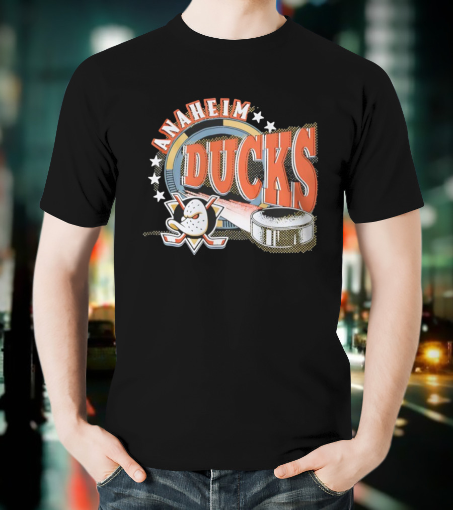 Anaheim Ducks Hockey Mask Puck NHL Team T-Shirt