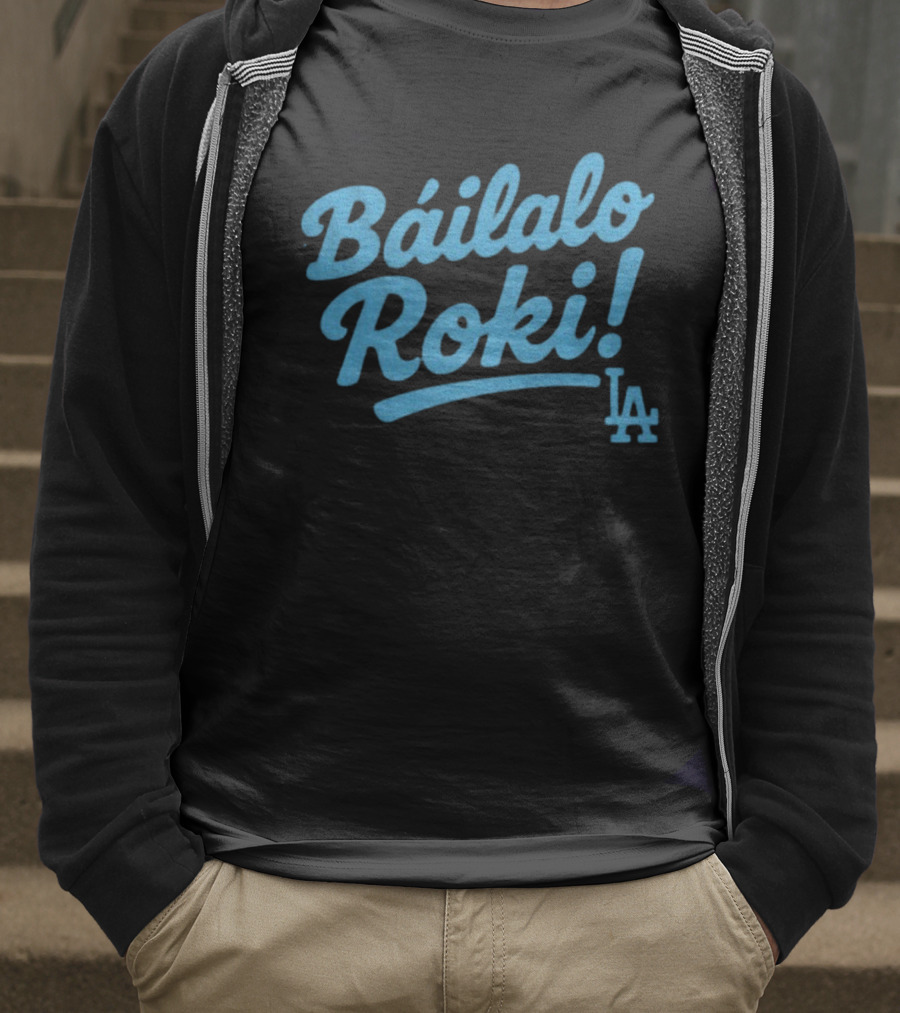 Báilalo Roki LA Dodgers Baseball Roki Sasaki T-Shirt