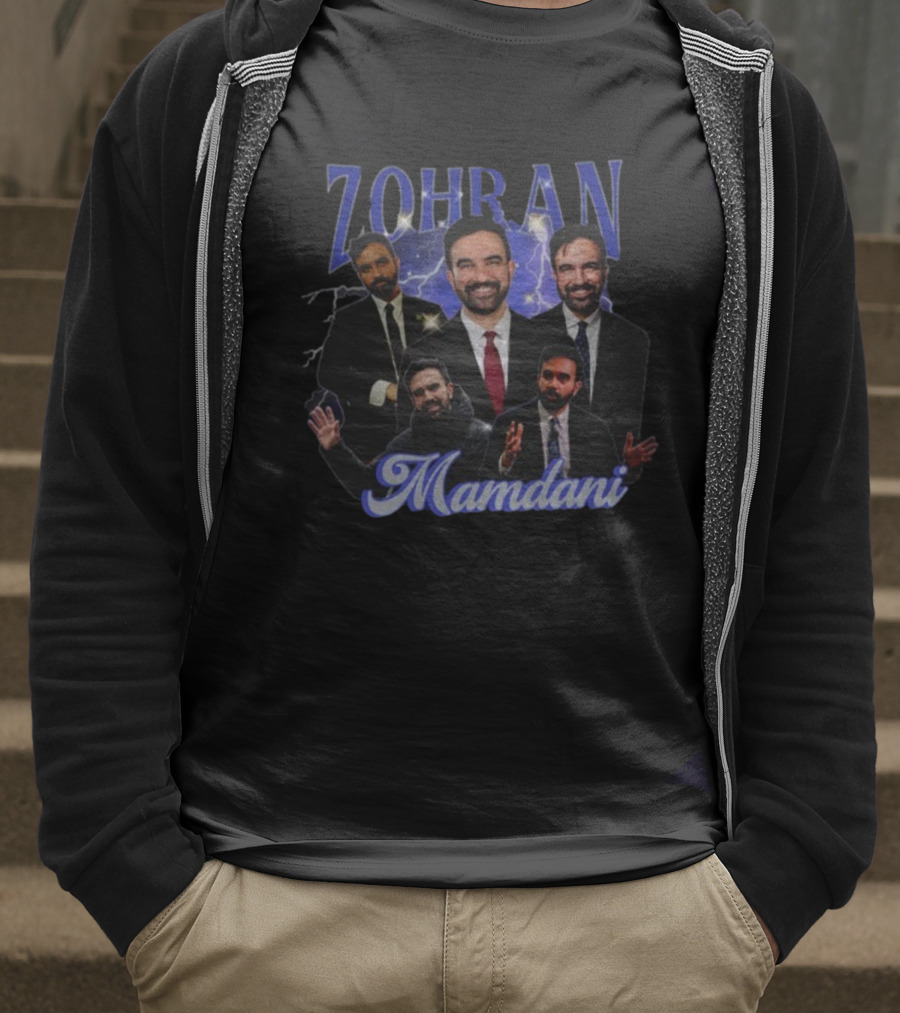 Zohran Mamdani Campaign New York Lightning Theme T-Shirt