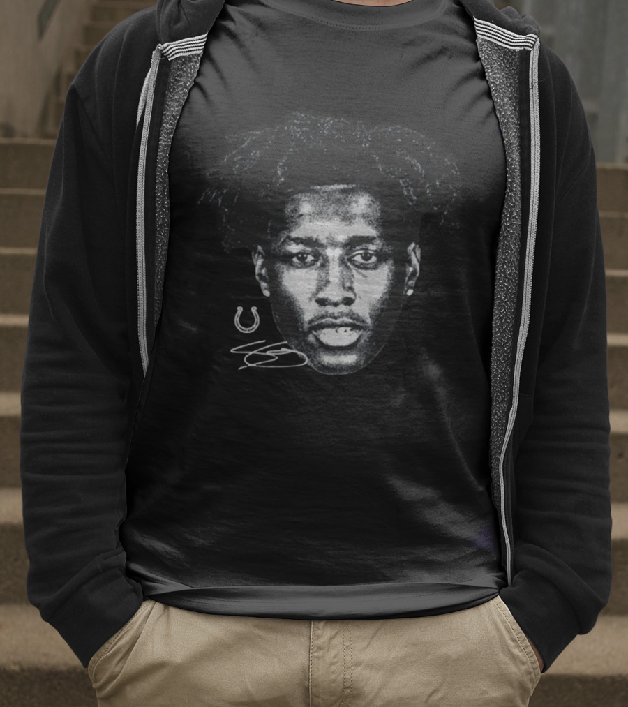 Sauce Gardner Indianapolis Colts Signature Face Art T-Shirt