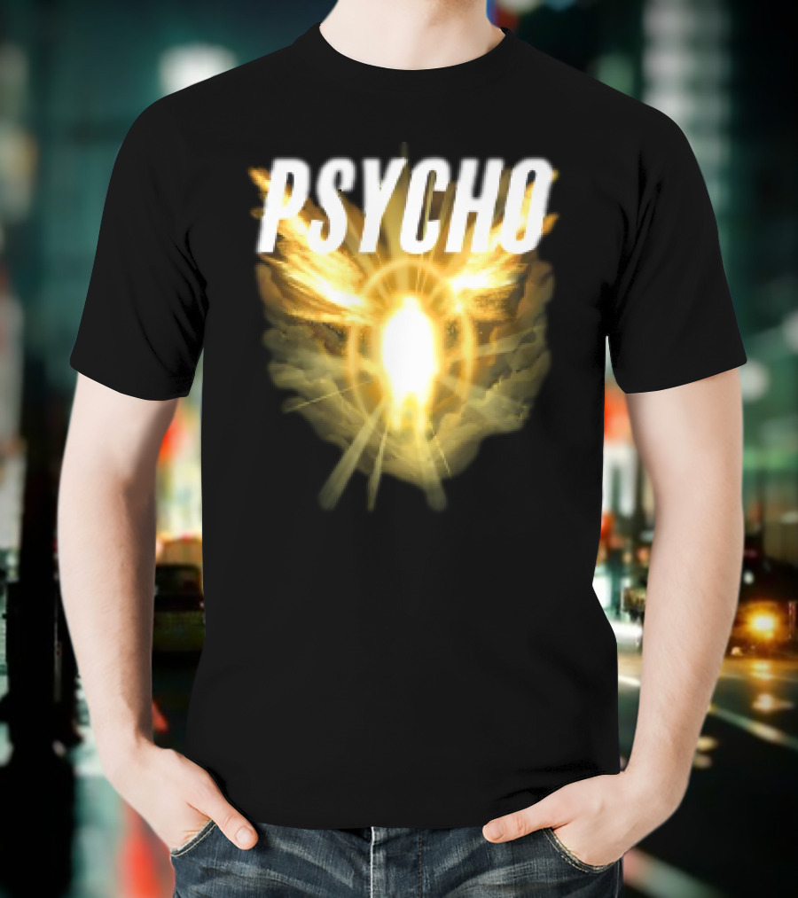 Psycho Sacred Light Angel Aesthetic T-Shirt