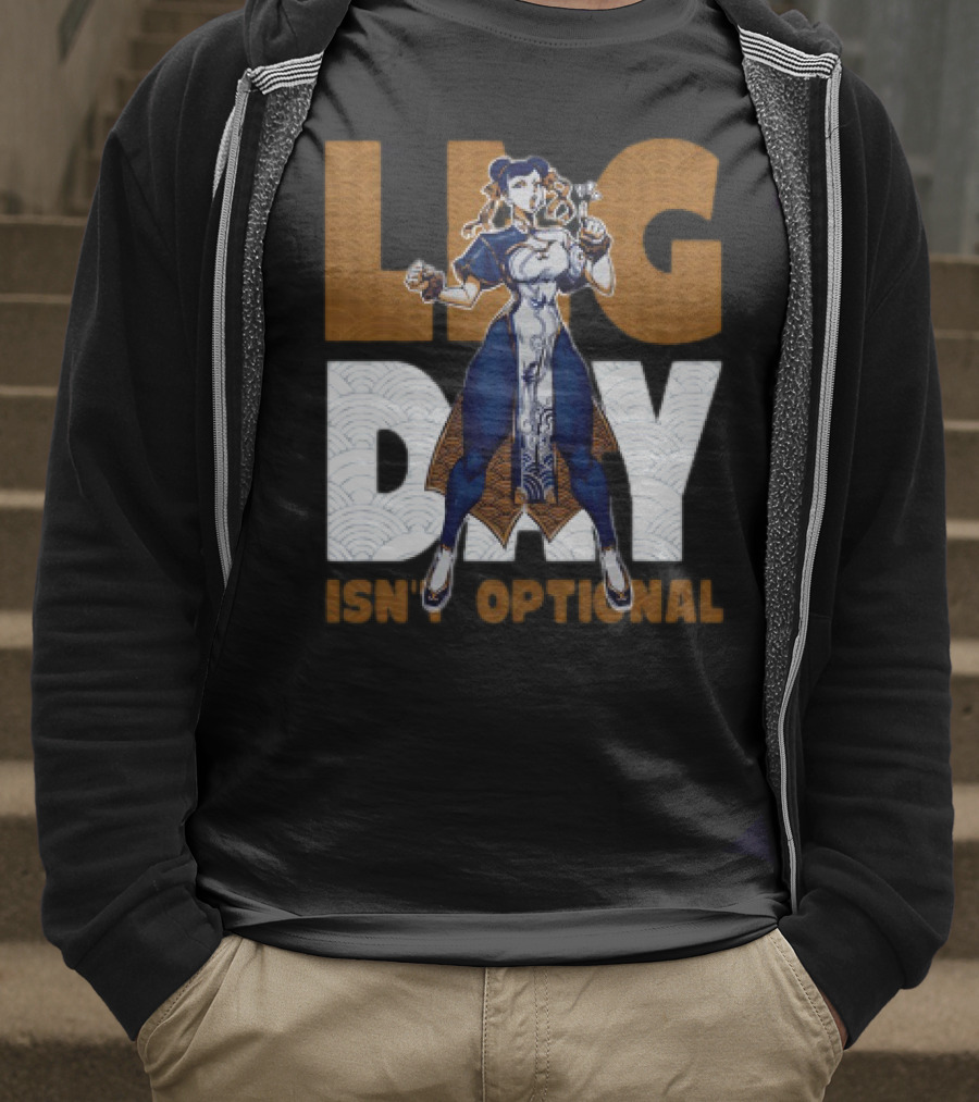Ten O.Gg Street Fighter Chun-Li Leg Day Isn’t Optional T-Shirt