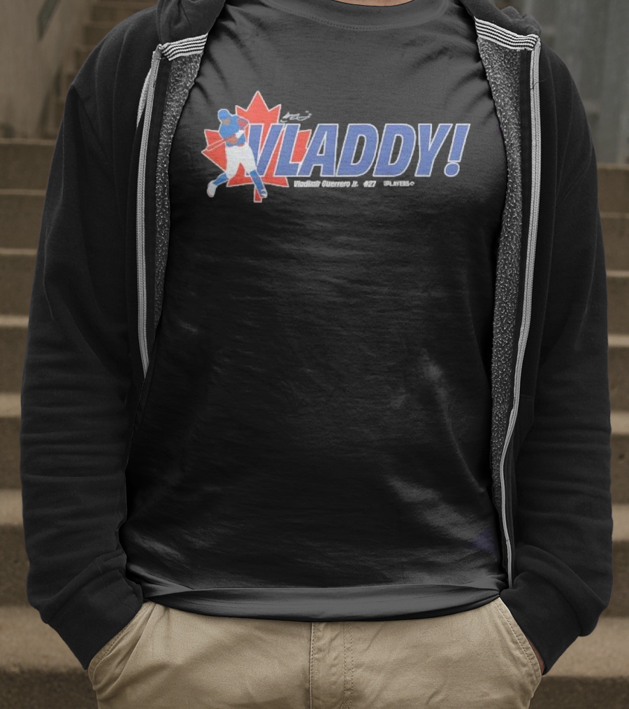 Vladdy Vladimir Guerrero Jr Toronto Blue Jays 27 Canada Maple Leaf Baseball T-Shirt