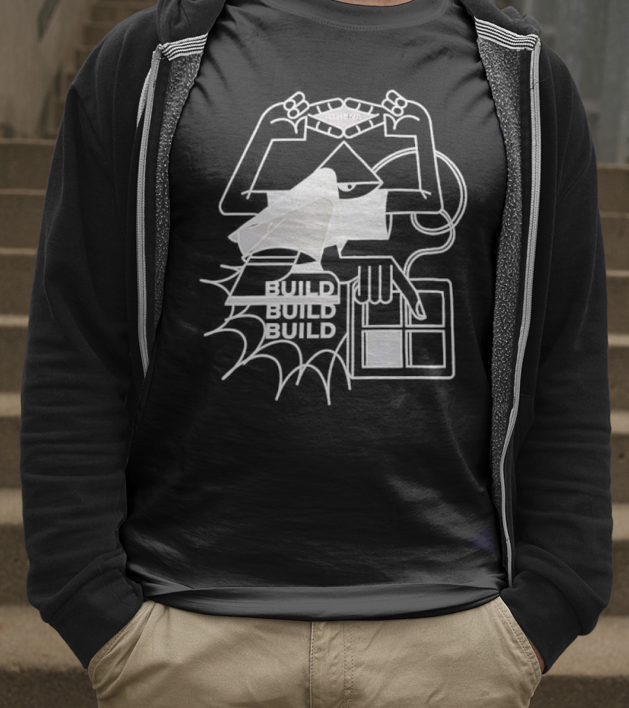 Athena Build Architecture Blueprint Design Construction Blueprint T-Shirt