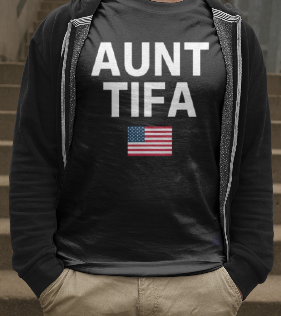 Aunt Tifa USA Flag Pride T-Shirt