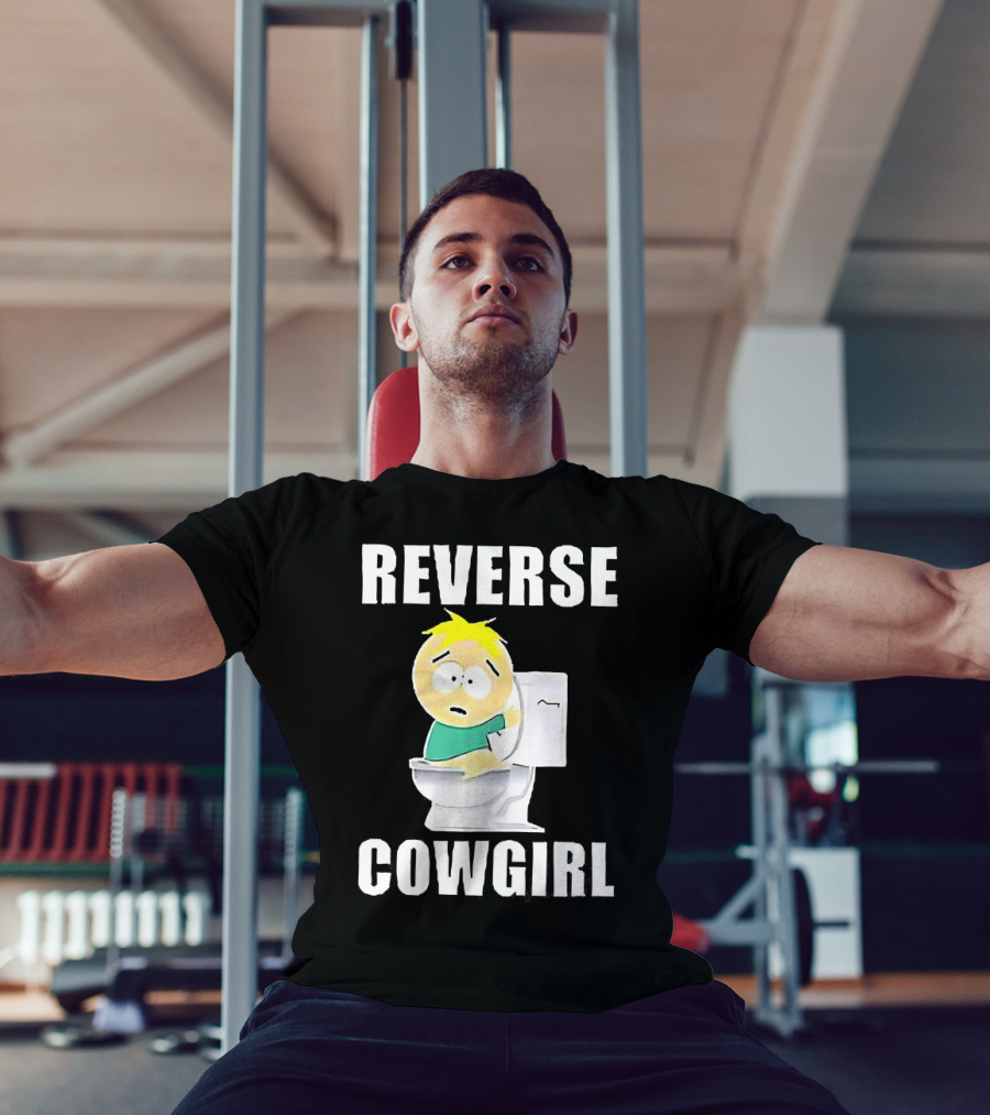 Butters Stotch South Park Reverse Cowgirl Toilet Scene T-Shirt