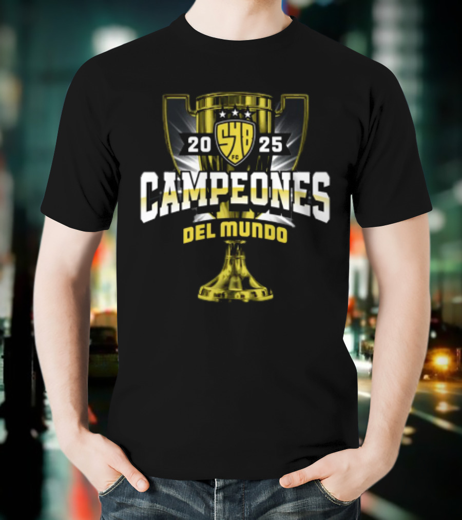 Campeones Del Mundo 2025 SYB FC Trophy Brilla 548 T-Shirt