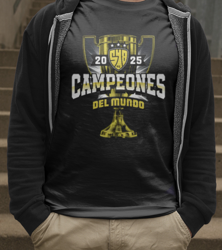 Campeones Del Mundo 2025 SYB FC Trophy Brilla 548 T-Shirt