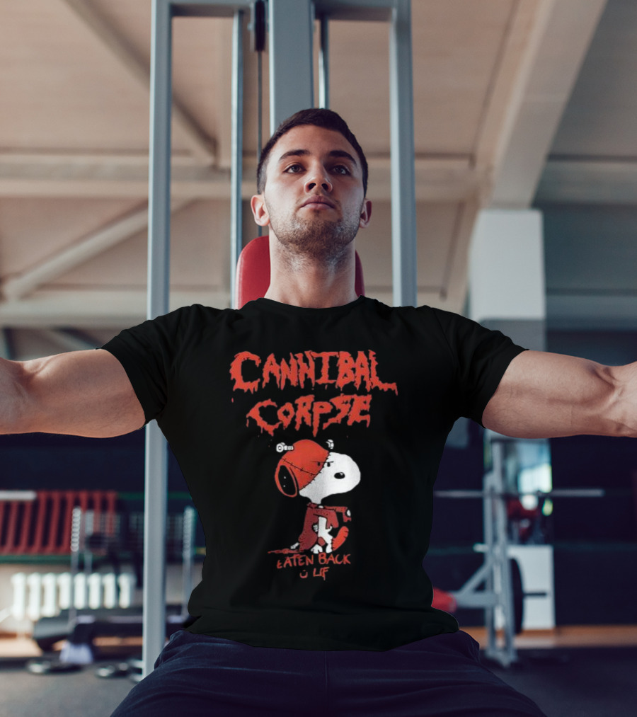Cannibal Corpse Eaten Back To Life Snoopy Parody T-Shirt