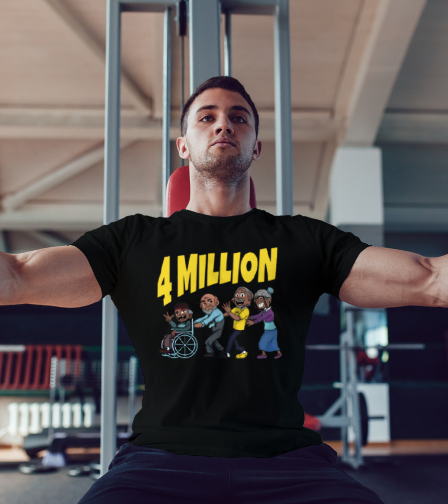Daydrianharding 4 Million Subscribers Celebration With Group Cartoon Characters T-Shirt