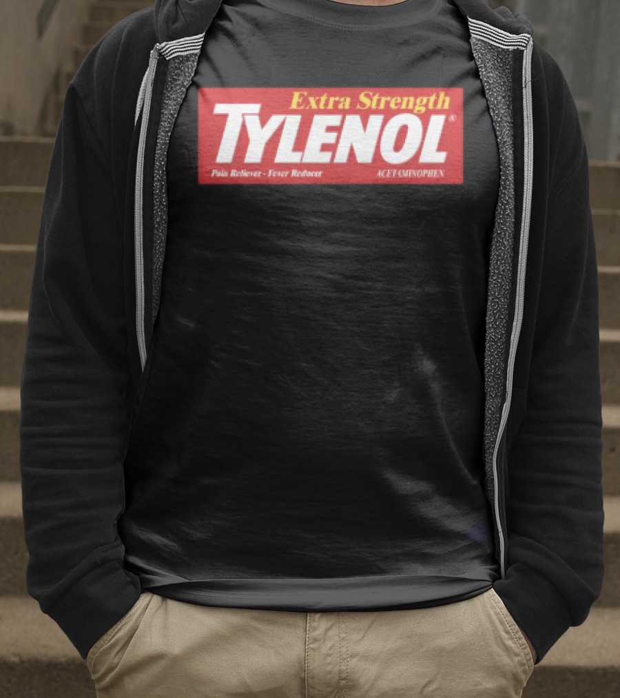 Extra Strength Tylenol Pain Reliever Fever Reducer Acetaminophen T-Shirt