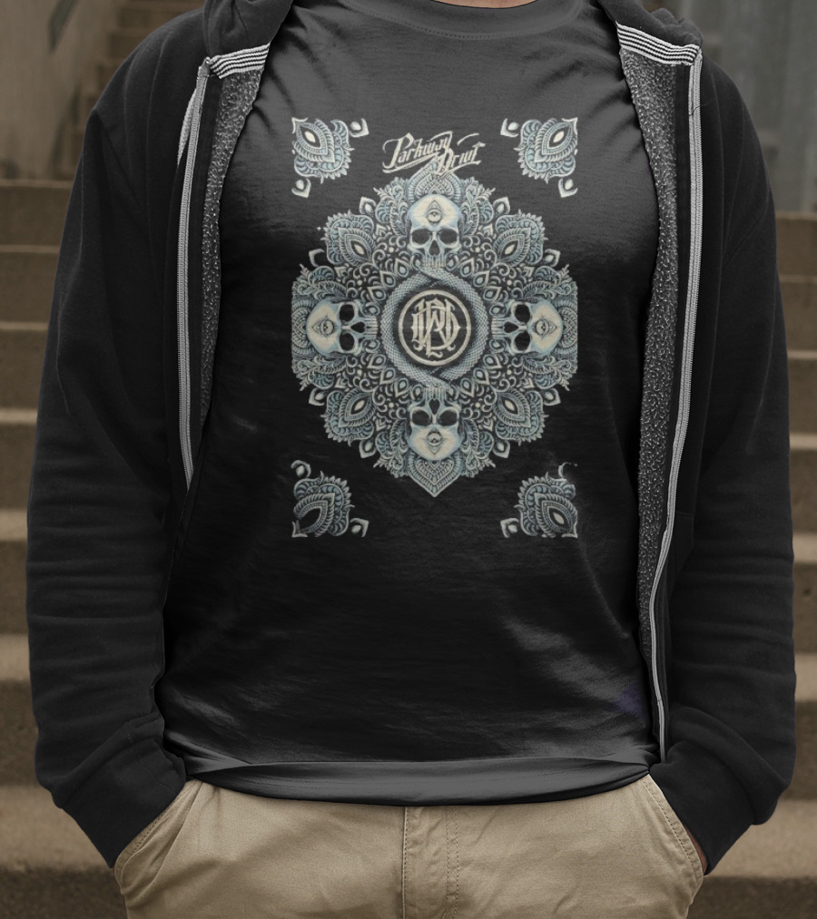 Parkway Drive OVO Arena Wembley Oct 4 2025 Skull Mandala Artwork T-Shirt