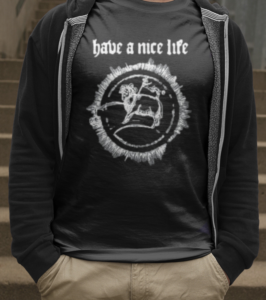 The Flenser Have A Nice Life Goat Circle Design T-Shirt