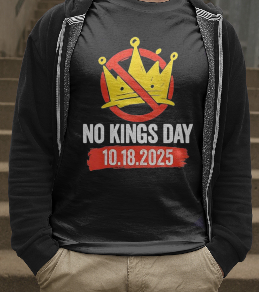 No Kings Day 10.18.2025 Crown Symbol T-Shirt