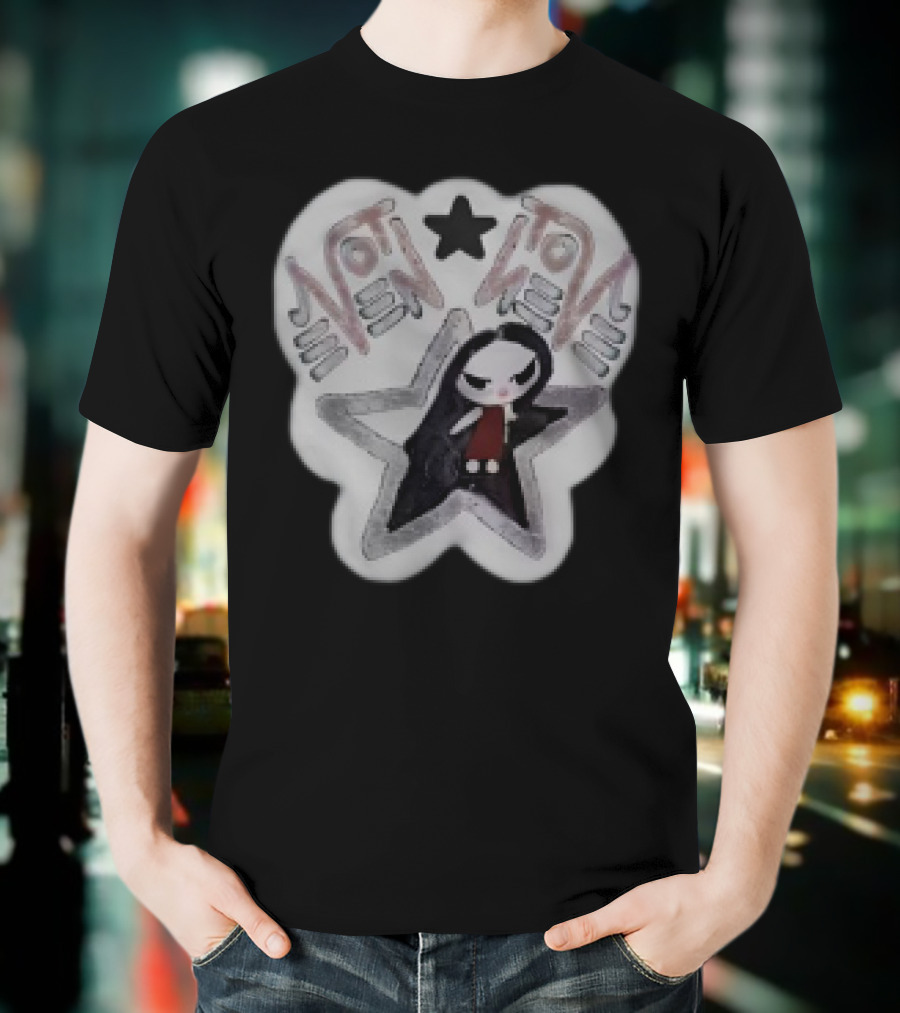 Not Even Emily Gothic Star Character Patch T-Shirt