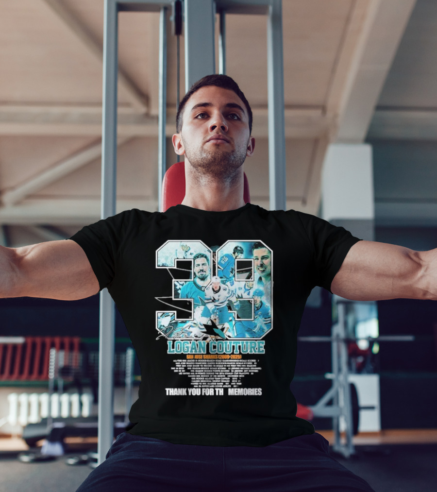 Logan Couture San Jose Sharks 2009 2025 Hockey Memories Thank You T-Shirt