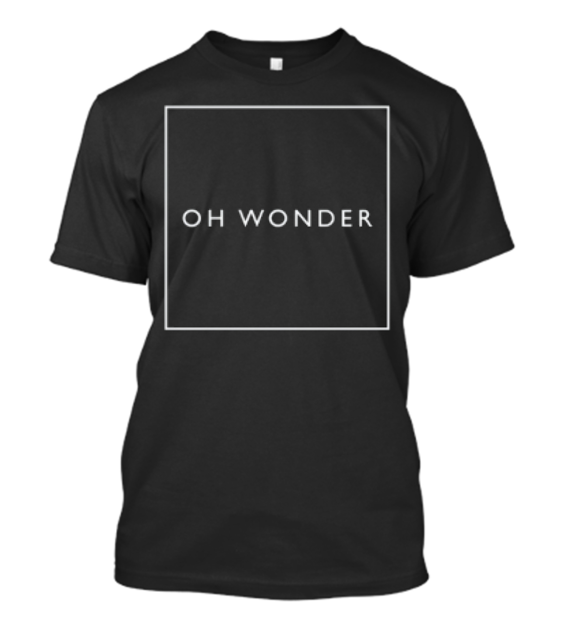 Oh Wonder 10 Years On Minimalist White Text On Black Background T-Shirt