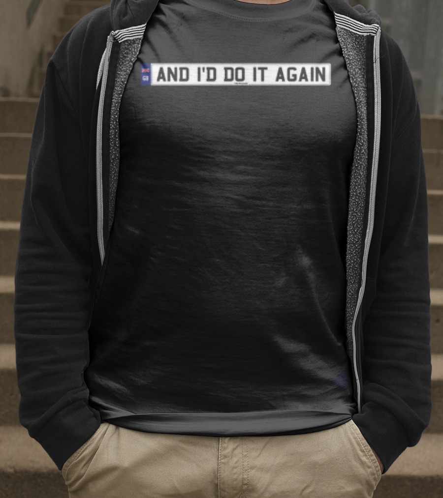 Only The Poets And I'd Do It Again UK Flag Icon T-Shirt