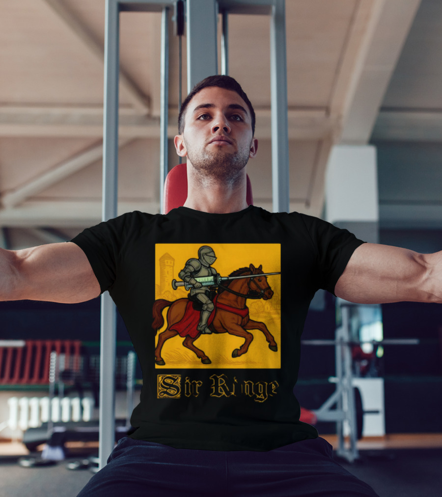 Orbital Sir Ringe Knight On Horse With Syringe Lance T-Shirt