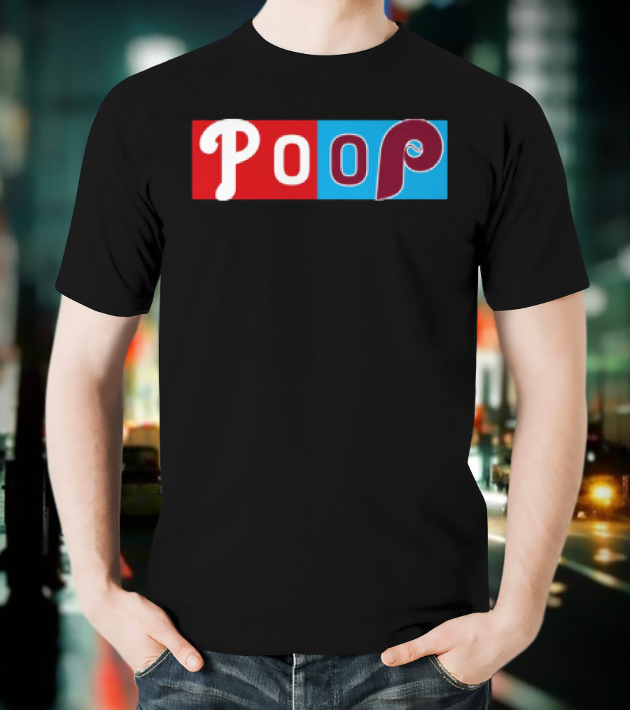 Philadelphia Baseball Parody Poop Game T-Shirt