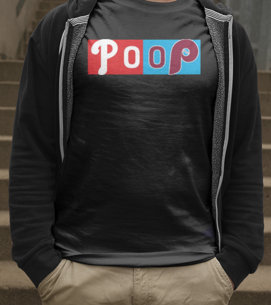 Philadelphia Baseball Parody Poop Game T-Shirt