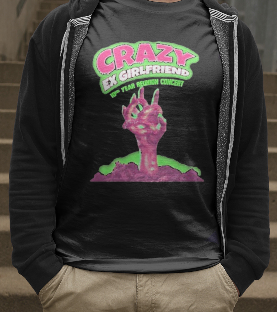 Rachel Bloom Crazy Ex Girlfriend 10th Year Reunion Concert Zombie Hand T-Shirt