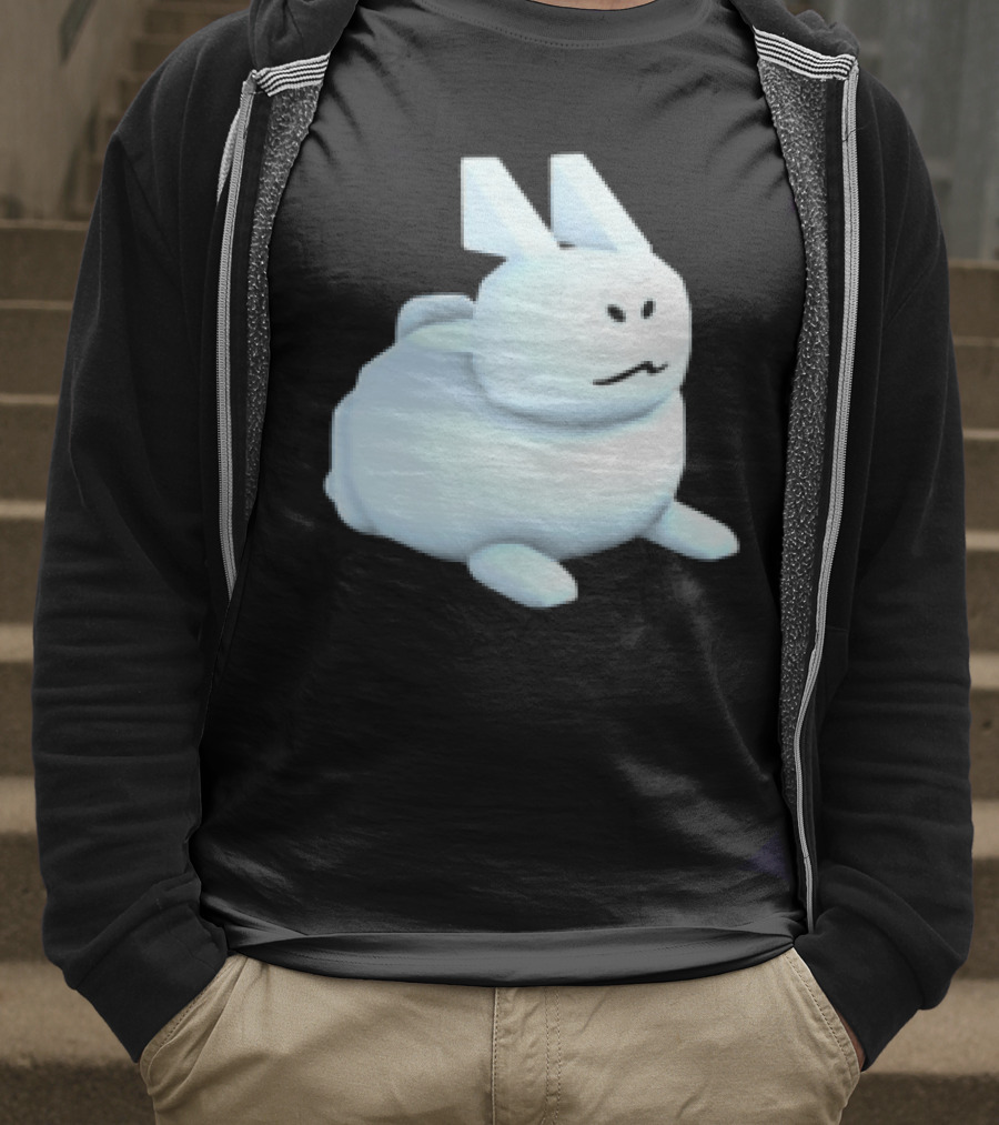 Reel Rebels Gubby Roblox Cute White Rabbit T-Shirt