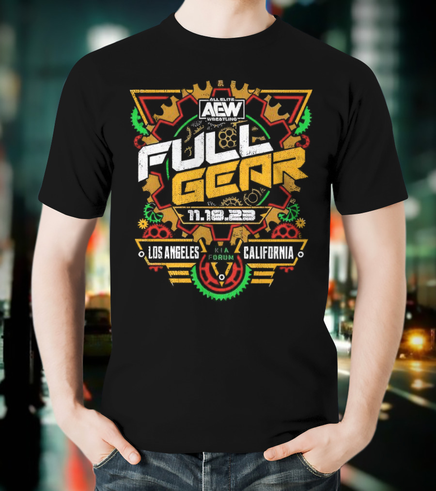AEW Full Gear Los Angeles California 2023 Kia Forum Retro T-Shirt