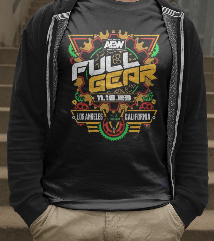 AEW Full Gear Los Angeles California 2023 Kia Forum Retro T-Shirt