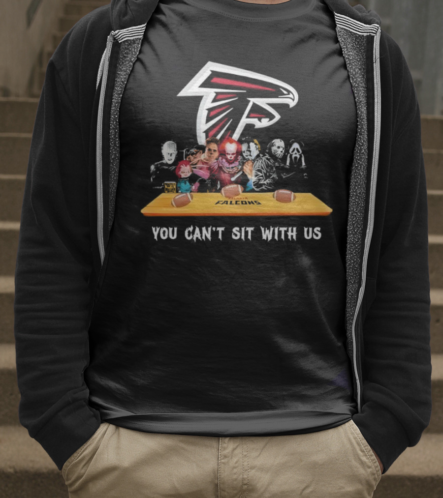 Atlanta Falcons You Can’t Sit With Us Halloween Horror Movies Football Theme T-Shirt