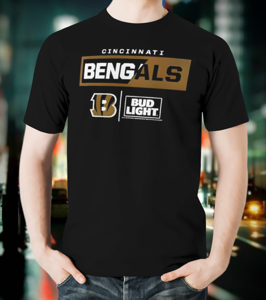 Cincinnati Bengals 13 Bud Light NFL Collaboration T-Shirt