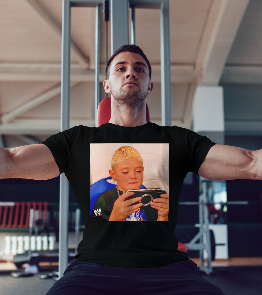 Dominik Mysterio Young WWE Star Playing PSP T-Shirt