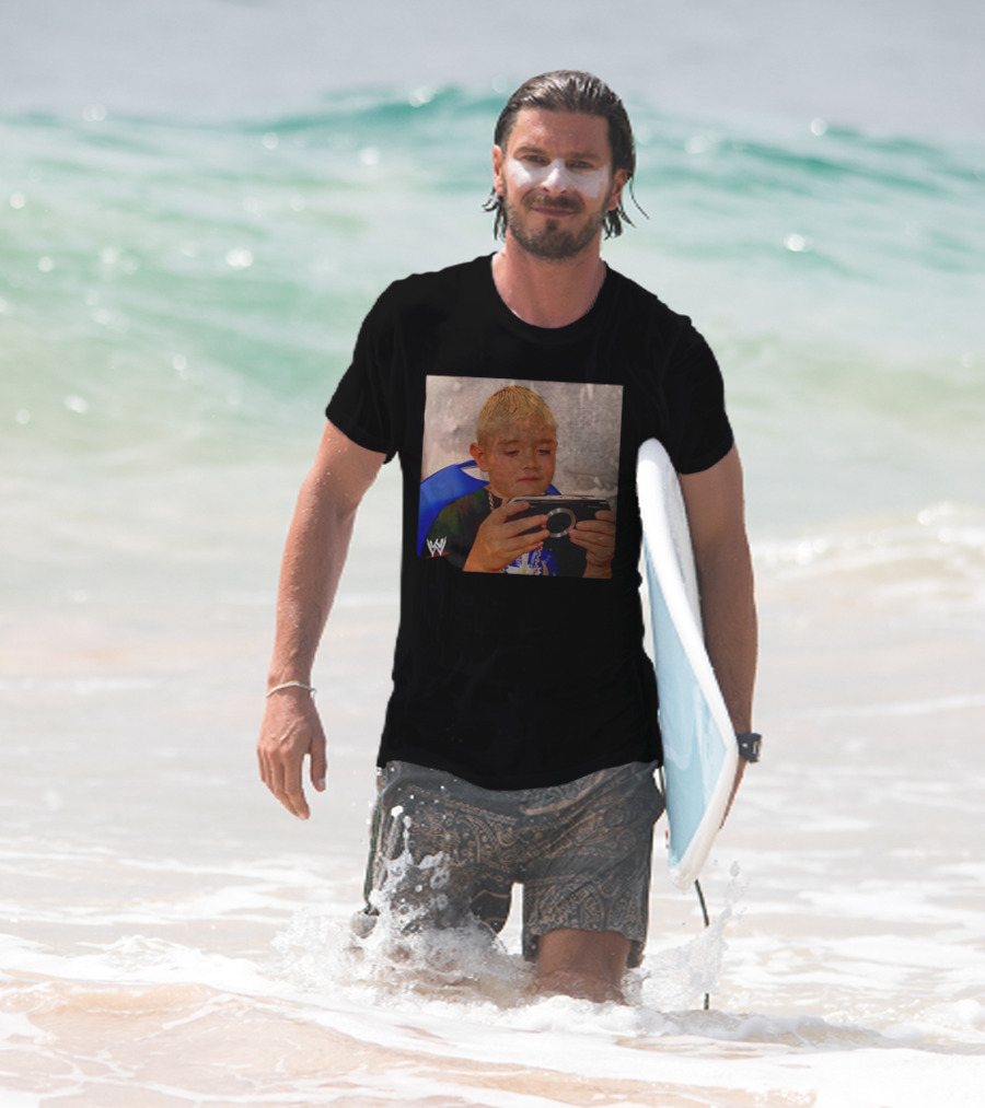 Dominik Mysterio Young WWE Star Playing PSP T-Shirt