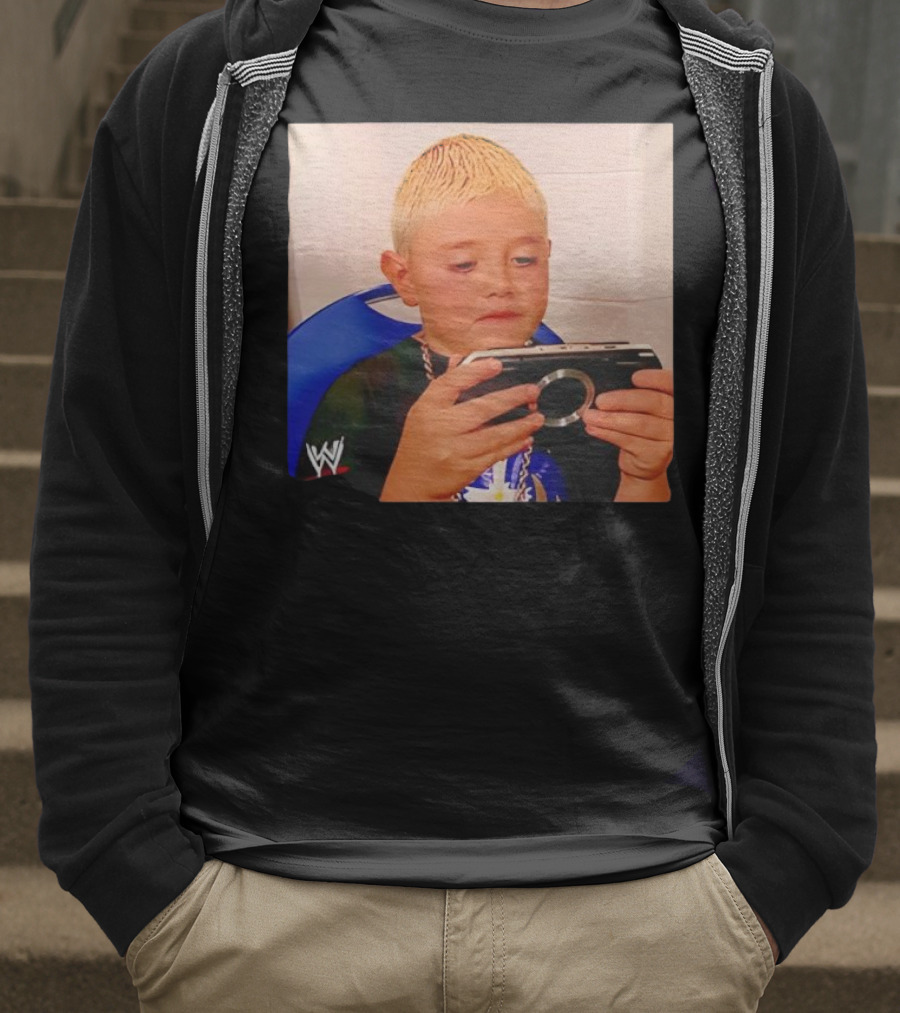 Dominik Mysterio Young WWE Star Playing PSP T-Shirt