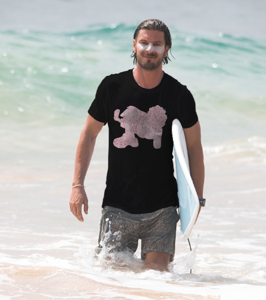 Grace Reiter Crocs Cartoon Character With Pink Outfit And Glasses T-Shirt