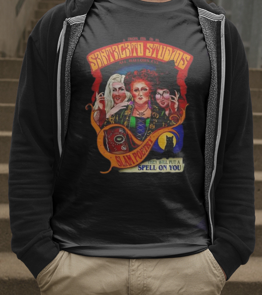 Snatched Studios All Hallows Eve Hocus Pocus Slam Poetry They Will Put A Spell On You T-Shirt