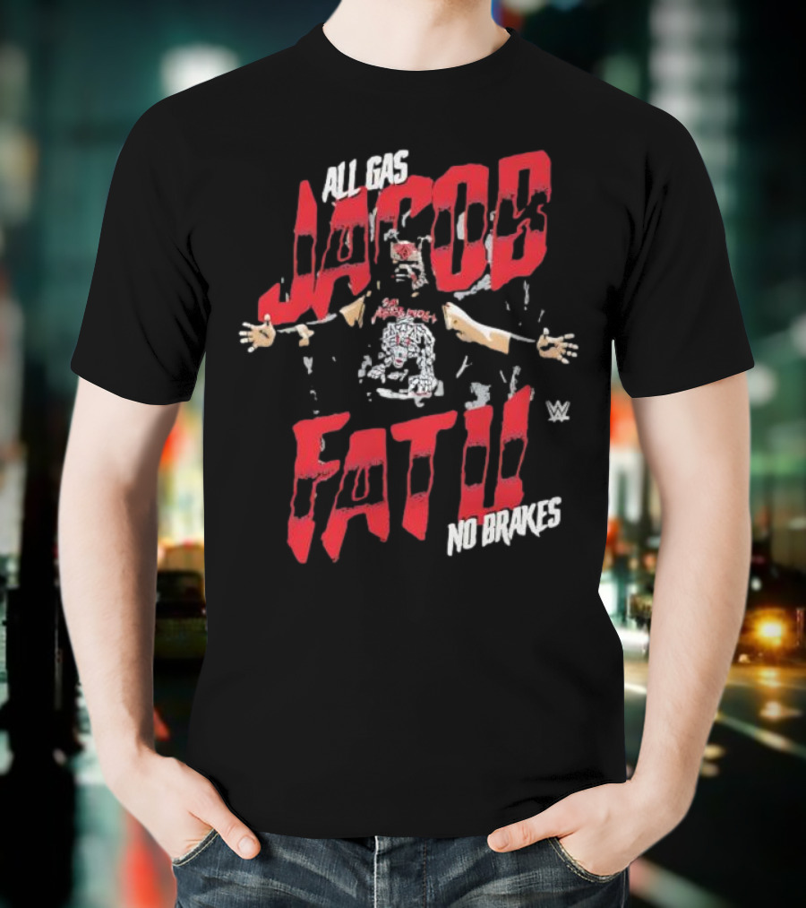 Jacob Fatu All Gas No Brakes Wrestling WWE Style T-Shirt