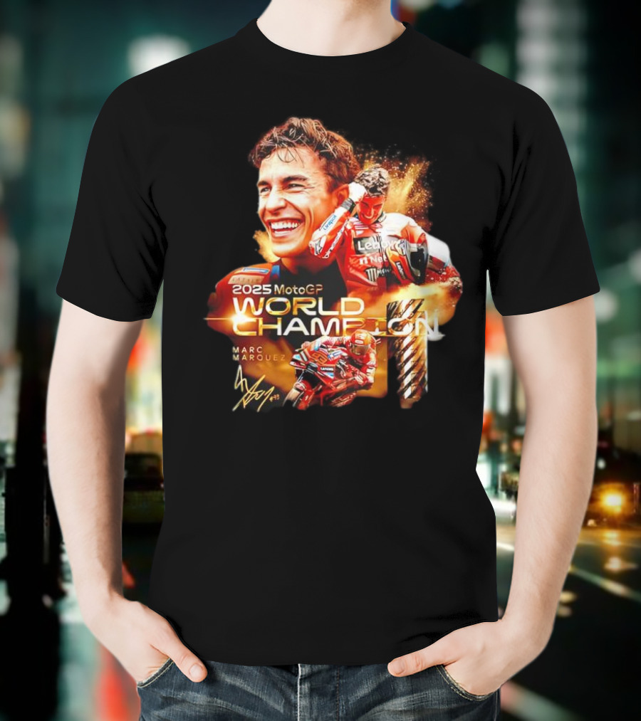 2025 MotoGP World Champion Marc Márquez Signature T-Shirt