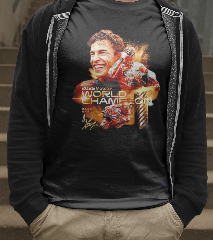 2025 MotoGP World Champion Marc Márquez Signature T-Shirt