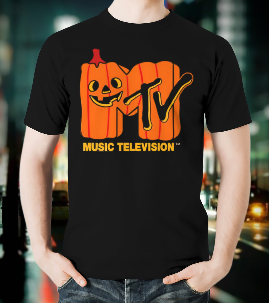 MTV Music Television Pumpkin Halloween T-Shirt