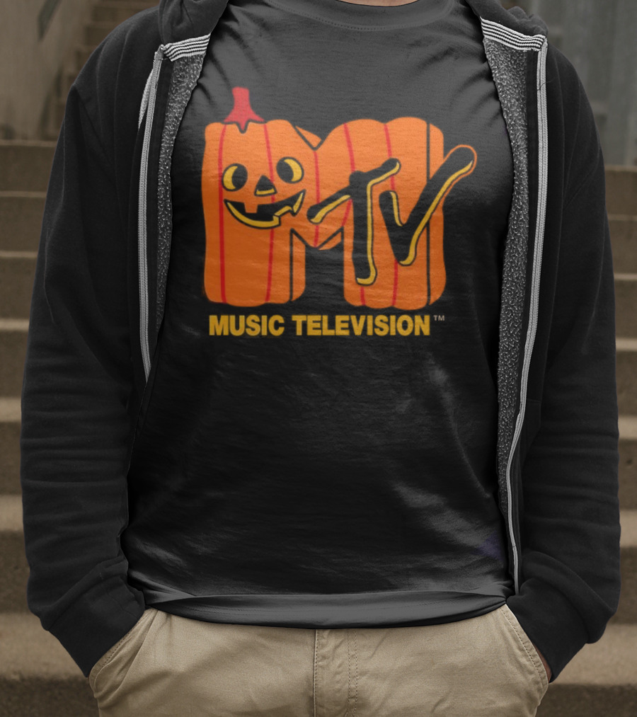 MTV Music Television Pumpkin Halloween T-Shirt