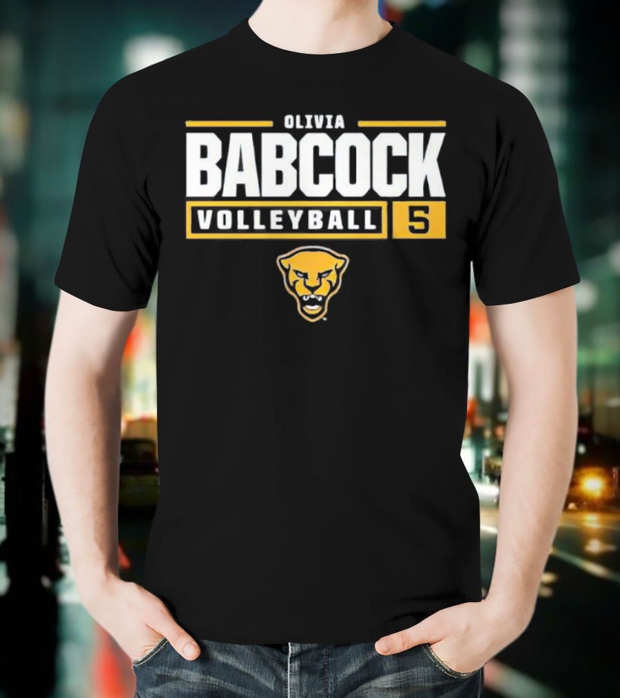 Olivia Babcock Volleyball Pitt Panthers 5 T-Shirt