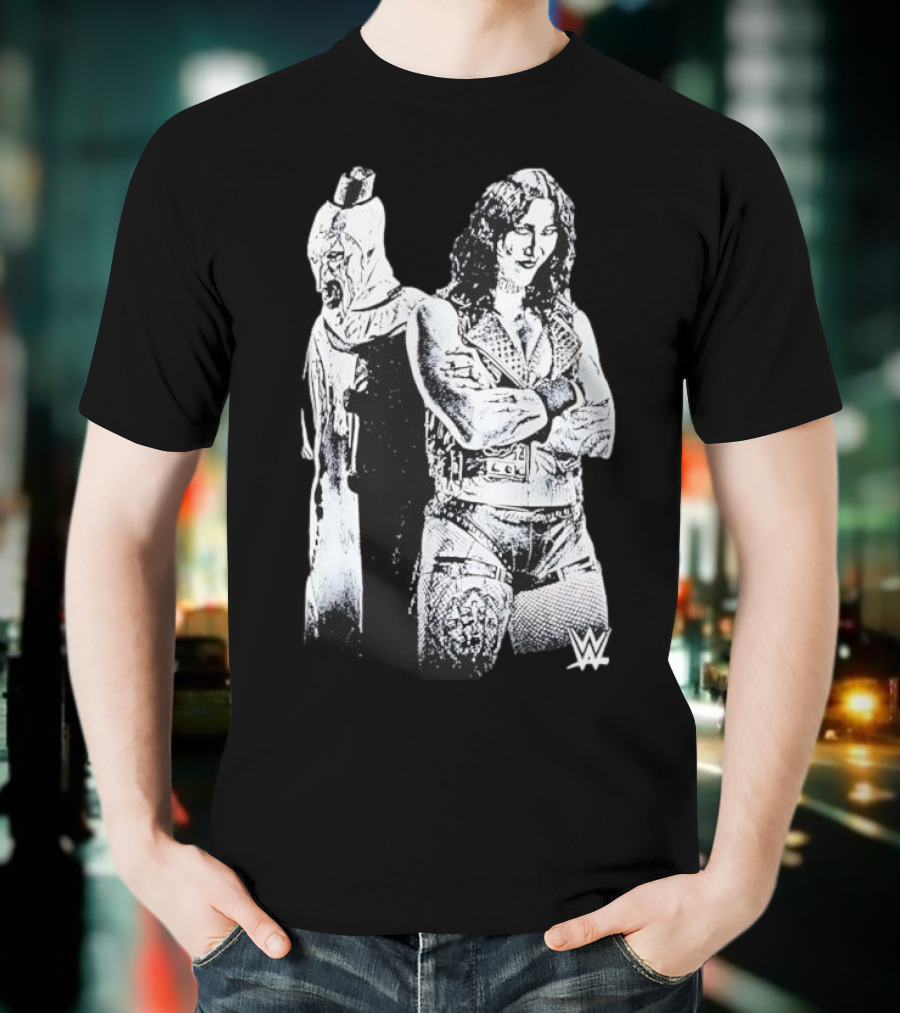 Rhea Ripley Terrifier WWE Collaboration Black Ripple Junction T-Shirt